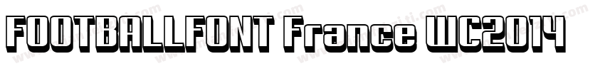 FOOTBALLFONT France WC2014字体转换